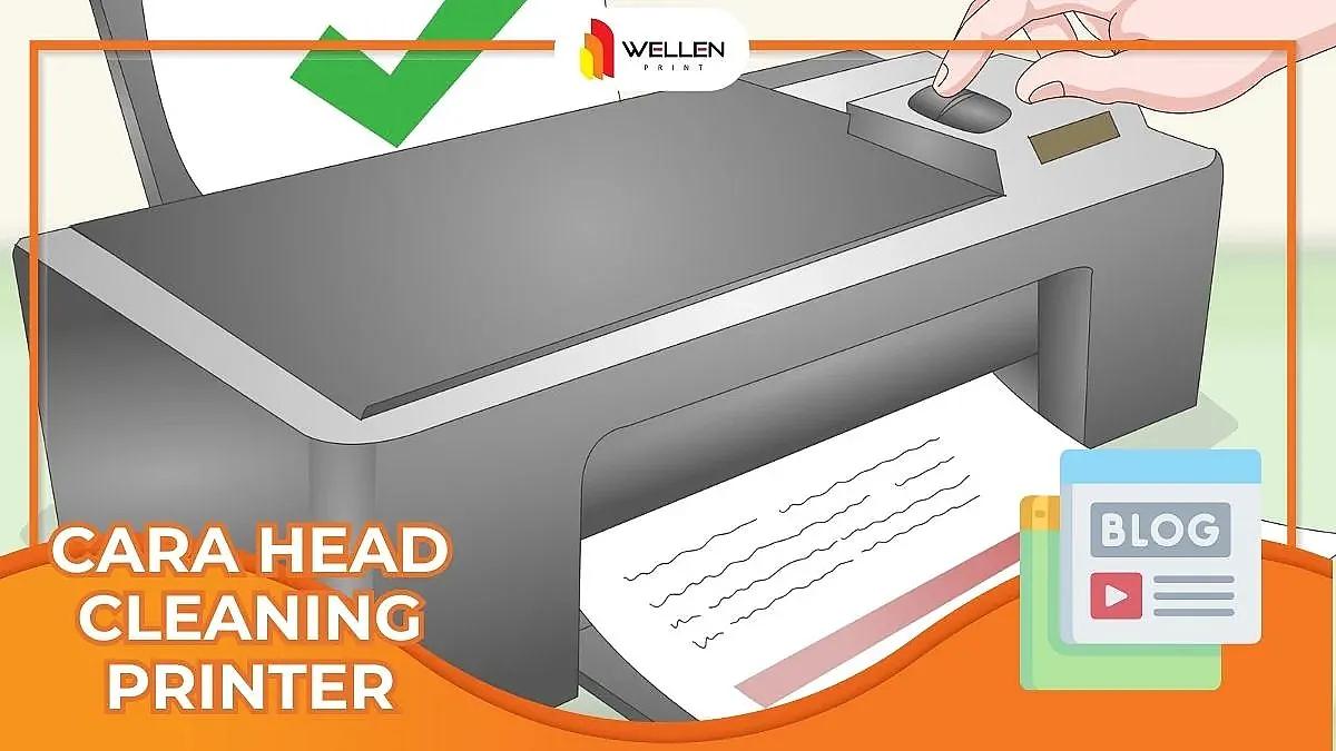 cara head cleaning printer