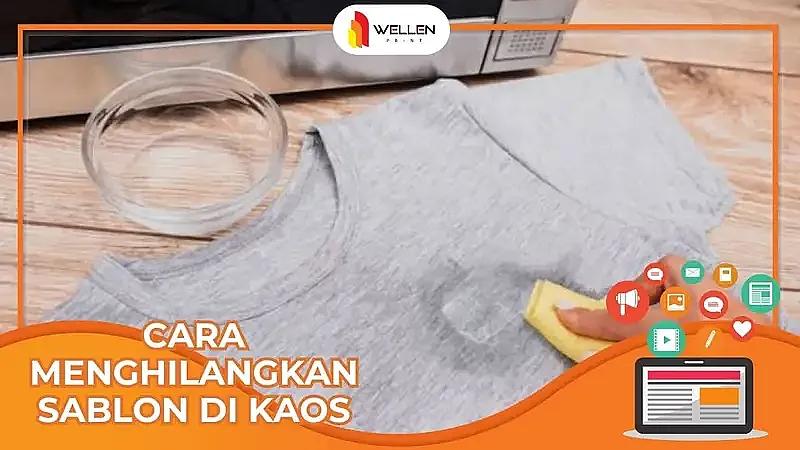 cara menghilangkan sablon di kaos