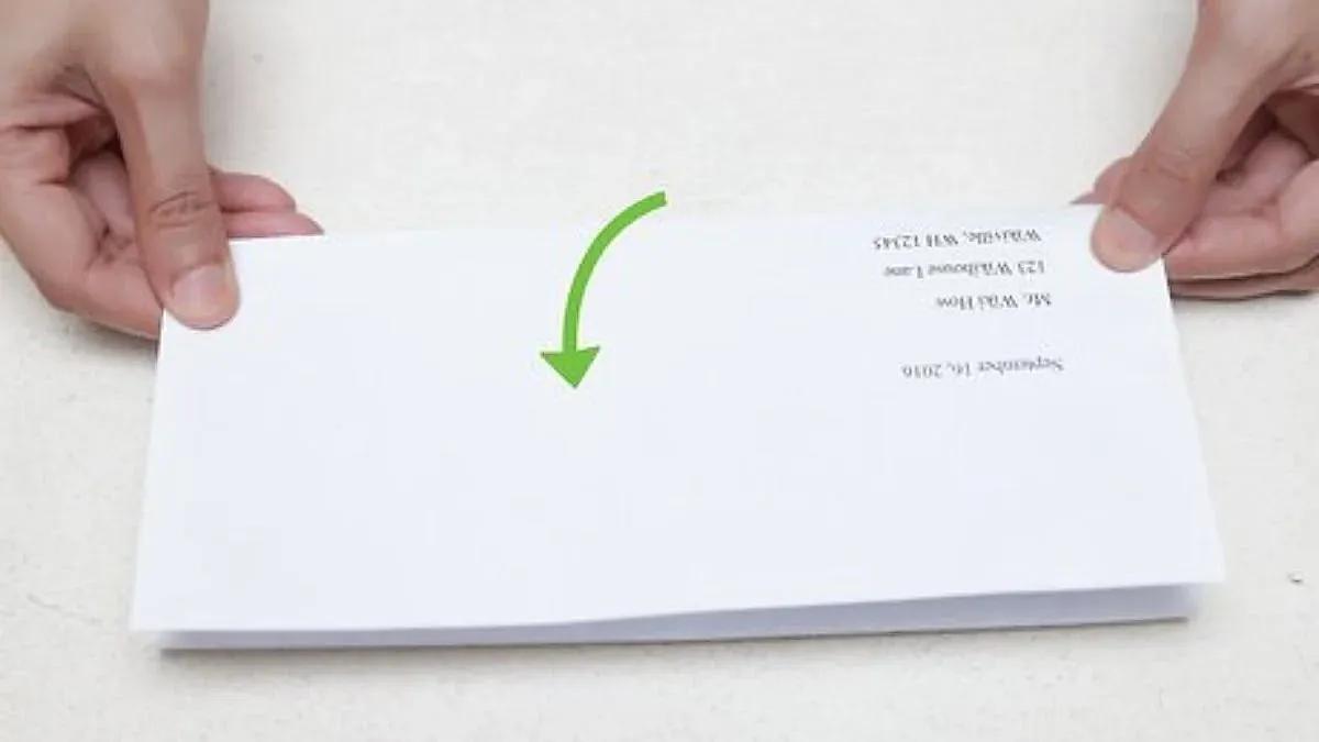 Contoh jenis lipatan surat nonformal yang mudah dan rapi