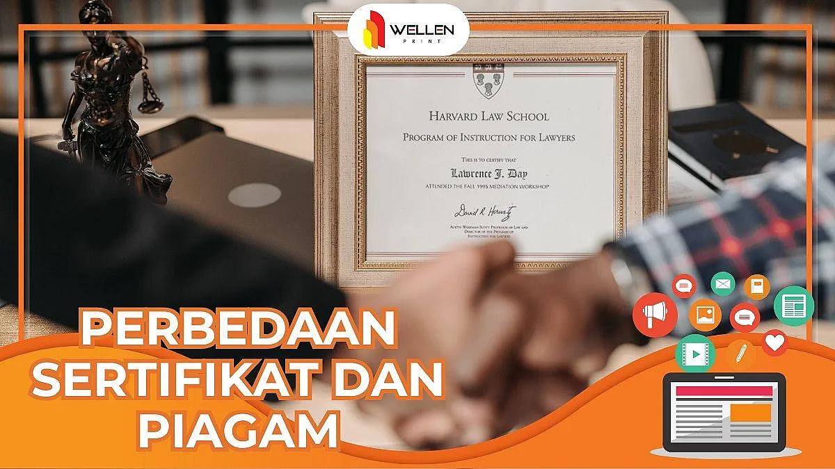 perbedaan sertifikat dan piagam