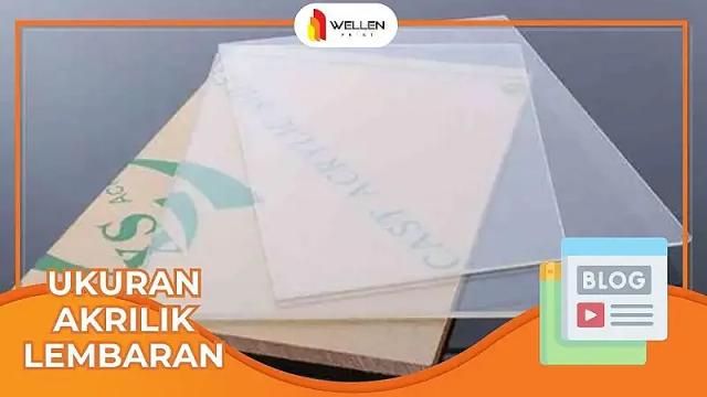 ukuran akrilik lembaran